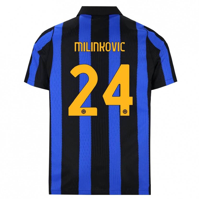 Danxen Women Marija Milinković #24 Black Blue Yellow Home Jersey 2026/27 T-Shirt