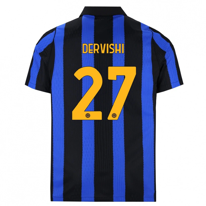 Danxen Women Kristian Dervishi #27 Black Blue Yellow Home Jersey 2026/27 T-Shirt