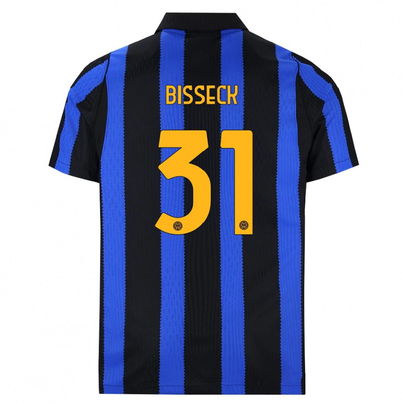 Danxen Women Yann Bisseck #31 Black Blue Yellow Home Jersey 2026/27 T-Shirt
