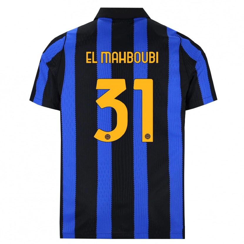Danxen Women Anas El Mahboubi #31 Black Blue Yellow Home Jersey 2026/27 T-Shirt
