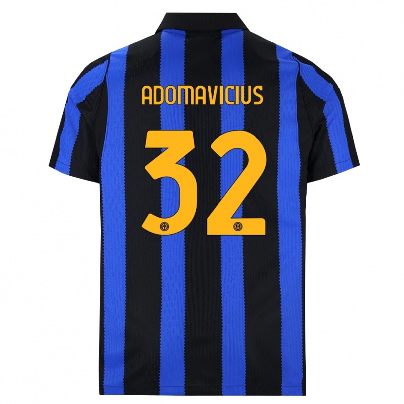 Danxen Women Henrikas Adomavičius #32 Black Blue Yellow Home Jersey 2026/27 T-Shirt