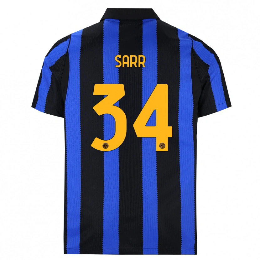 Danxen Women Amadou Sarr #34 Black Blue Yellow Home Jersey 2026/27 T-Shirt