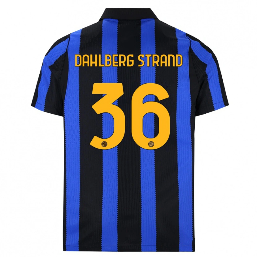 Danxen Women Jonas Dahlberg Strand #36 Black Blue Yellow Home Jersey 2026/27 T-Shirt