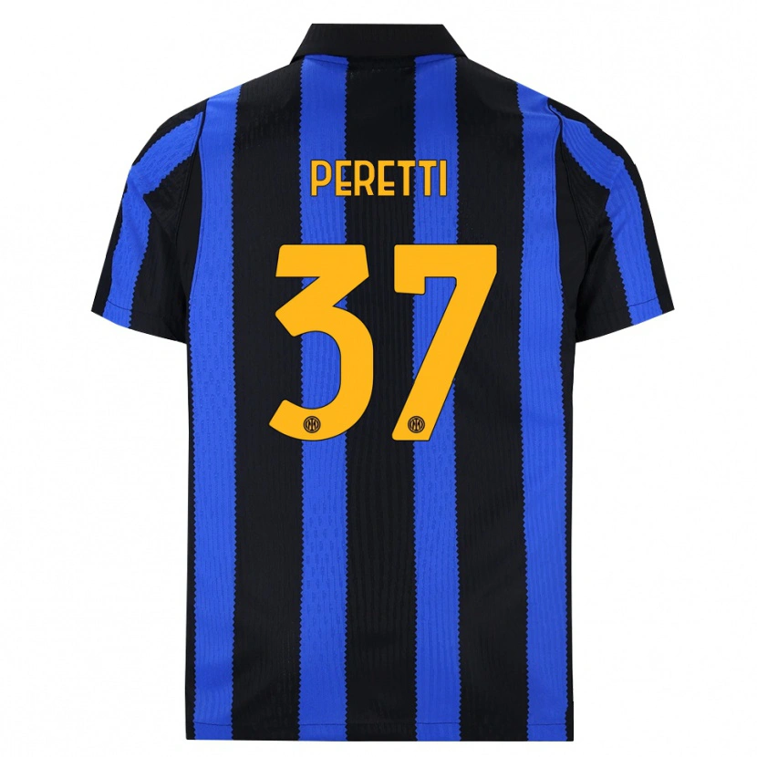 Danxen Women Lorenzo Peretti #37 Black Blue Yellow Home Jersey 2026/27 T-Shirt