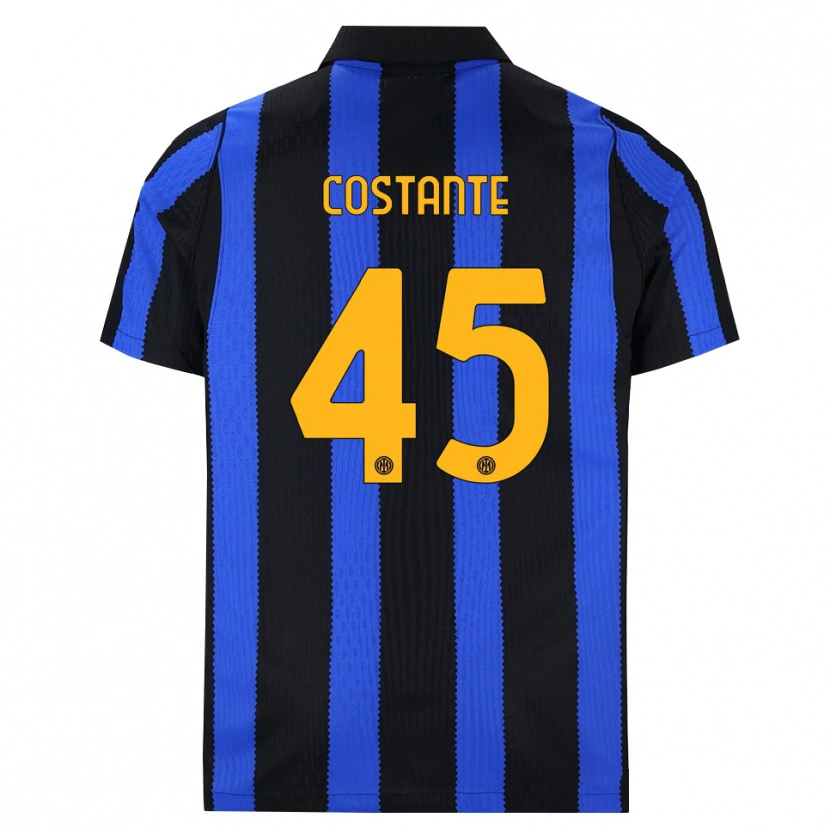 Danxen Women Umberto Costante #45 Black Blue Yellow Home Jersey 2026/27 T-Shirt