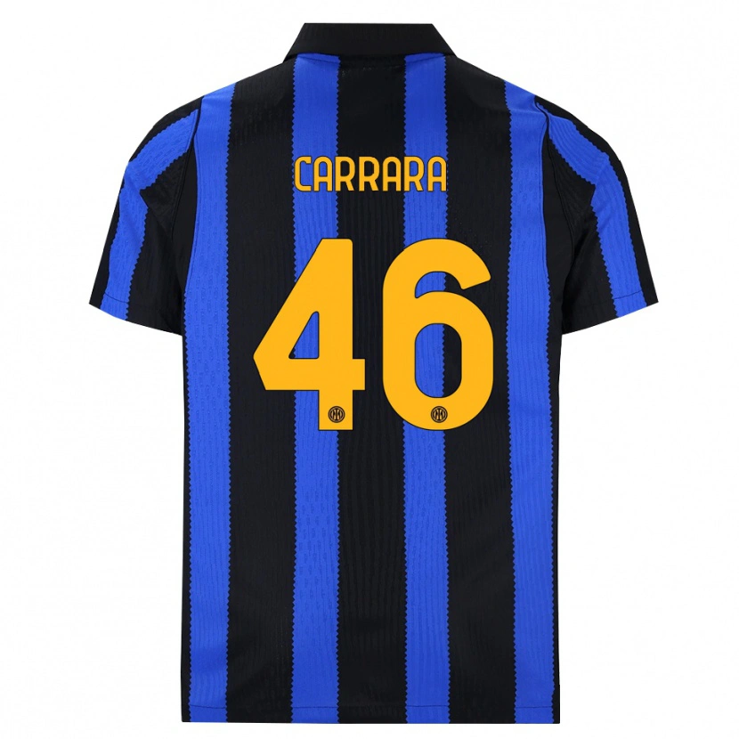 Danxen Women Cristian Carrara #46 Black Blue Yellow Home Jersey 2026/27 T-Shirt