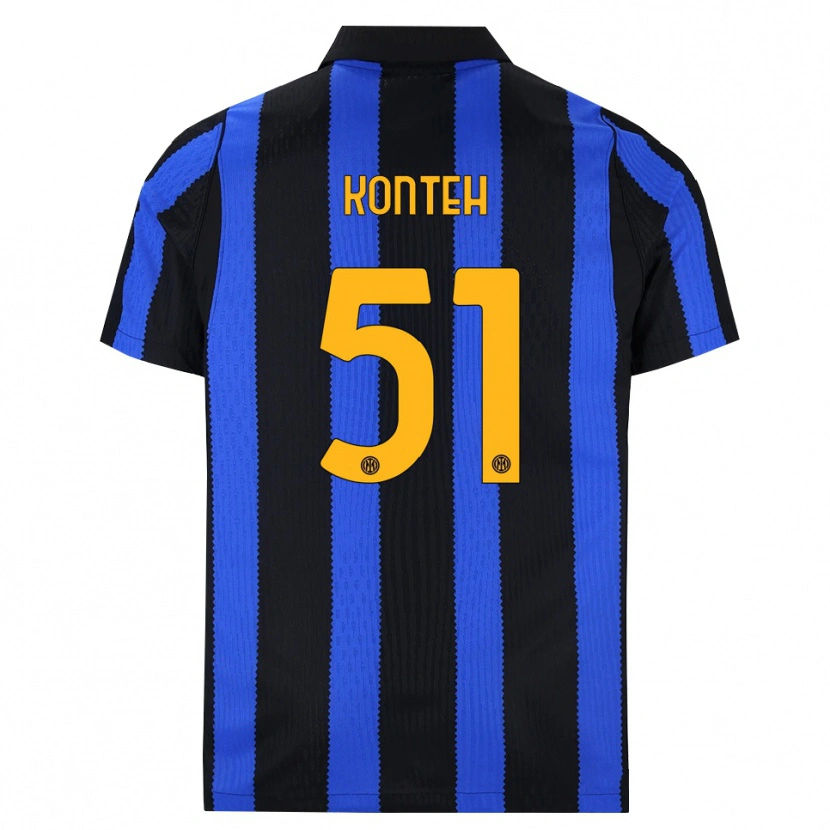 Danxen Women Amadou Konteh #51 Black Blue Yellow Home Jersey 2026/27 T-Shirt