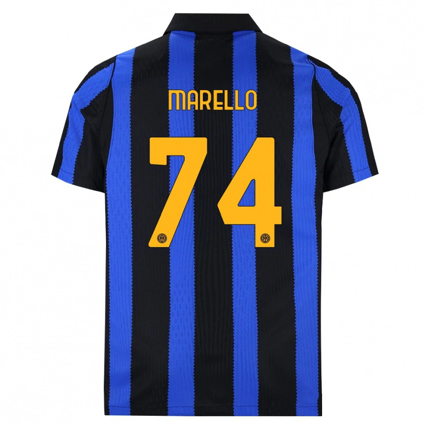 Danxen Women Mattia Marello #74 Black Blue Yellow Home Jersey 2026/27 T-Shirt