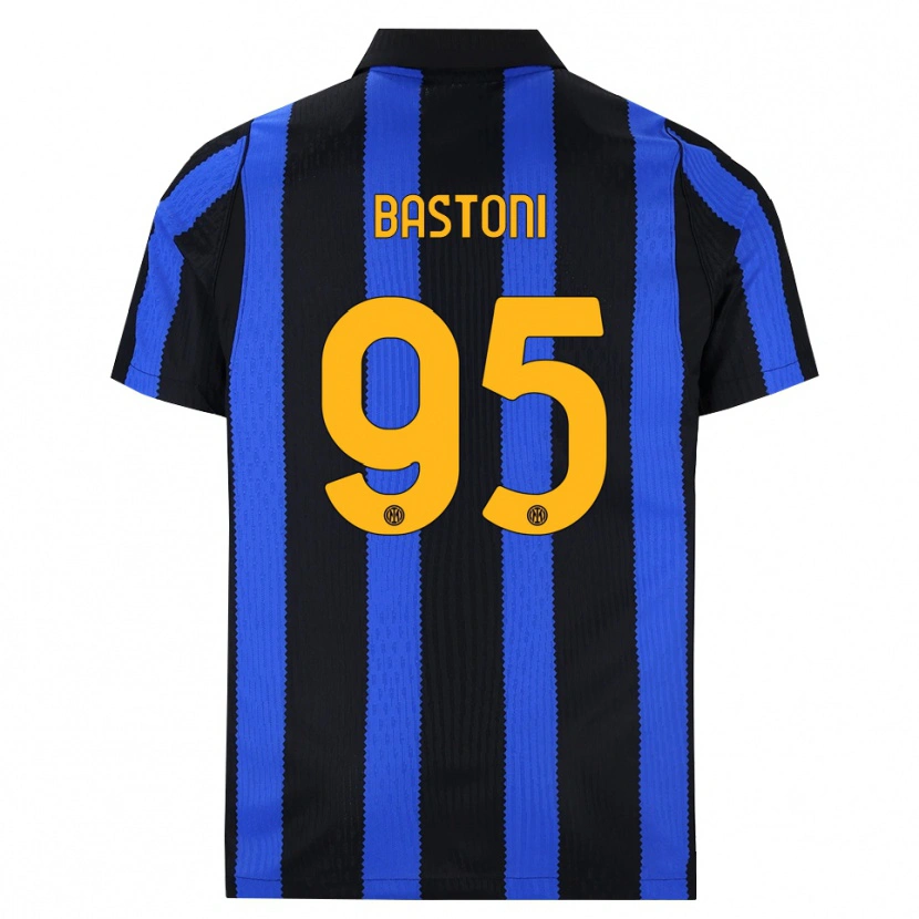 Danxen Women Alessandro Bastoni #95 Black Blue Yellow Home Jersey 2026/27 T-Shirt