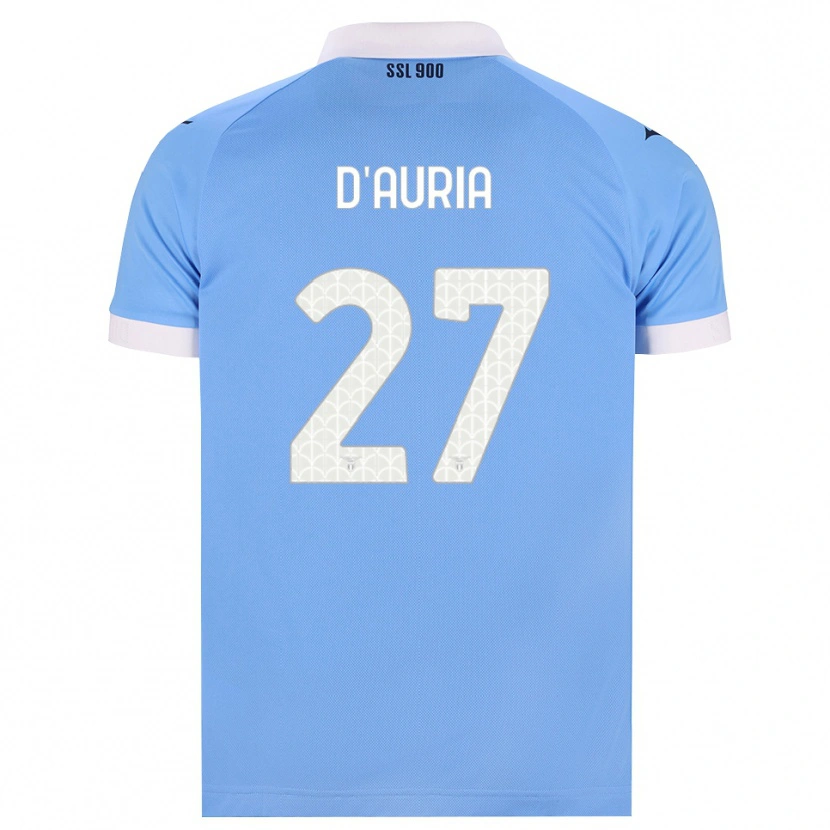 Danxen Women Federica D'auria #27 Sky Blue Black White Home Jersey 2026/27 T-Shirt