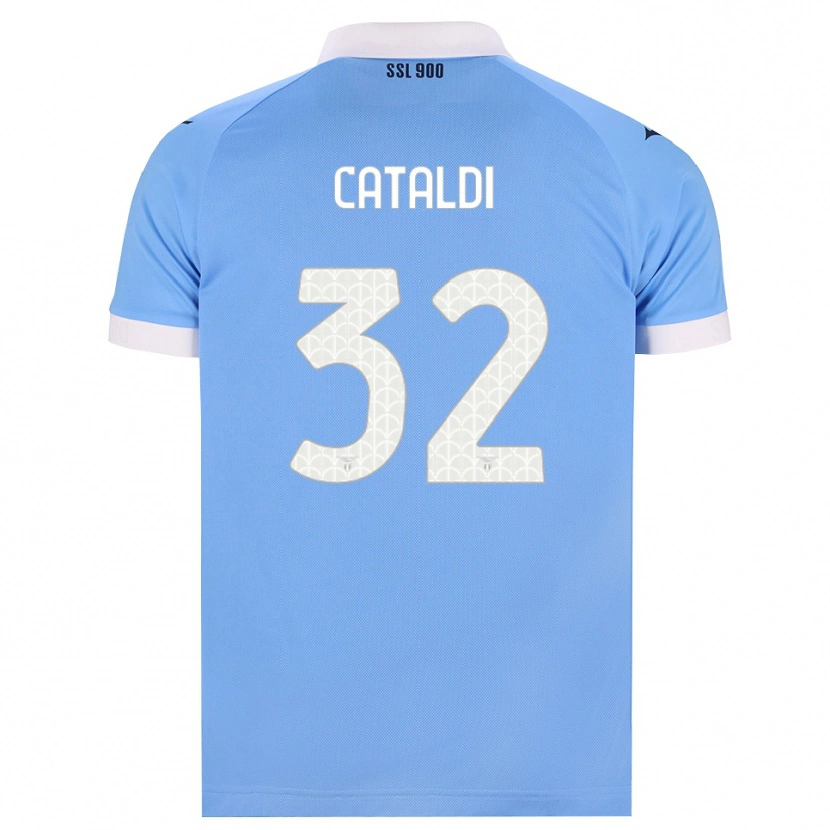 Danxen Women Danilo Cataldi #32 Sky Blue Black White Home Jersey 2026/27 T-Shirt