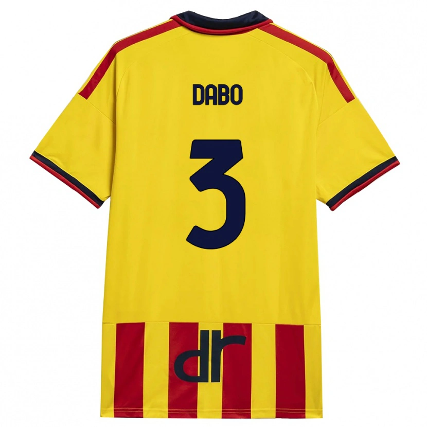 Danxen Women Ismael Dabo #3 Yellow Red Home Jersey 2026/27 T-Shirt