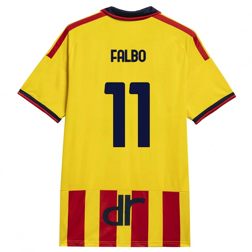 Danxen Women Antonio Falbo #11 Yellow Red Home Jersey 2026/27 T-Shirt