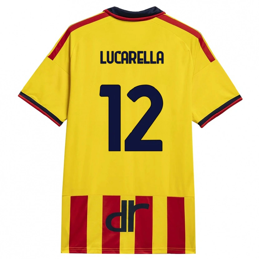 Danxen Women Andrea Lucarella #12 Yellow Red Home Jersey 2026/27 T-Shirt