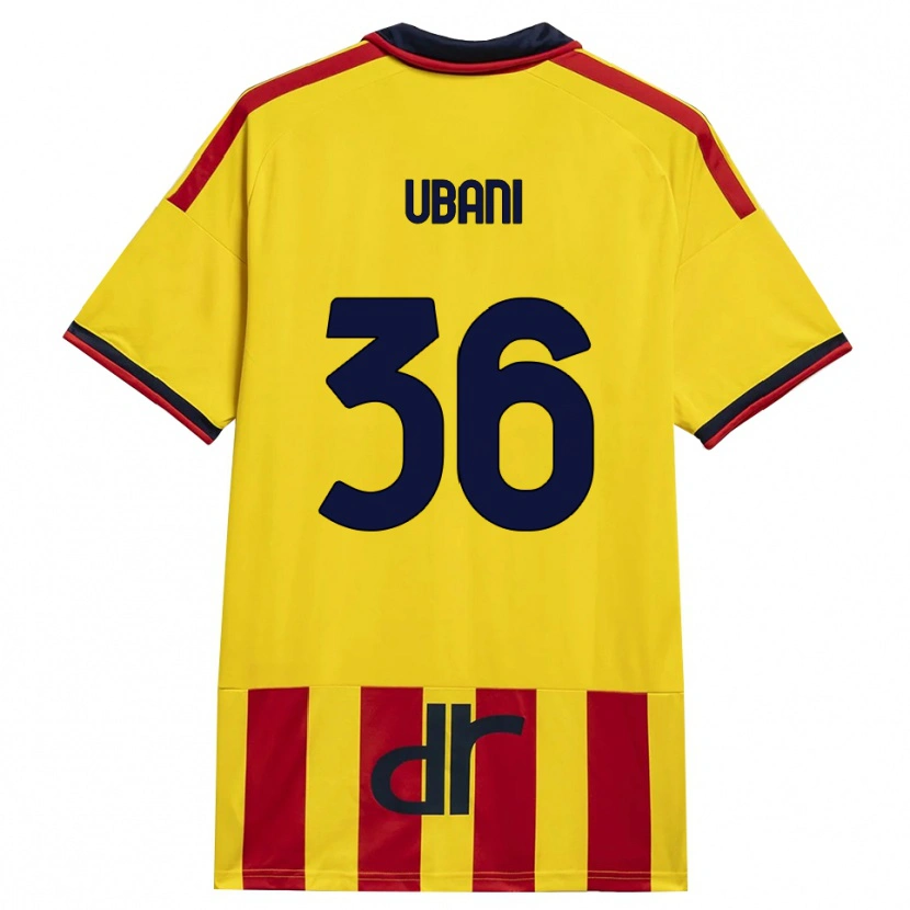 Danxen Women Marlon Ubani #36 Yellow Red Home Jersey 2026/27 T-Shirt