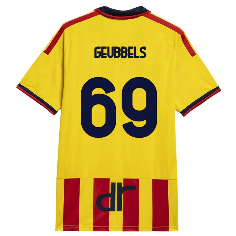 Danxen Women Willem Geubbels #69 Yellow Red Home Jersey 2026/27 T-Shirt