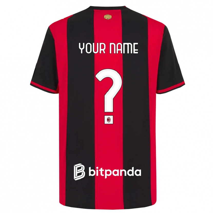 Danxen Women Your Name #0 Red Black White Home Jersey 2026/27 T-Shirt