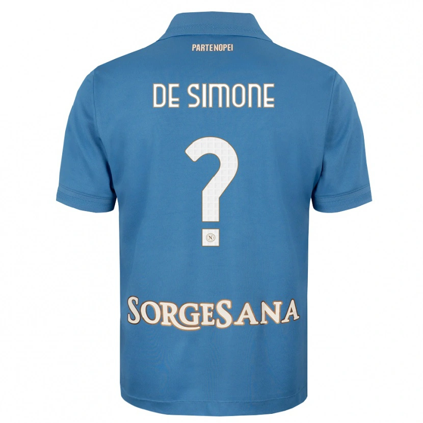 Danxen Women Paolo De Simone #0 Haze Blue White Home Jersey 2026/27 T-Shirt