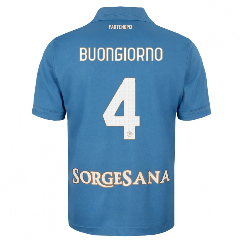 Danxen Women Alessandro Buongiorno #4 Haze Blue White Home Jersey 2026/27 T-Shirt