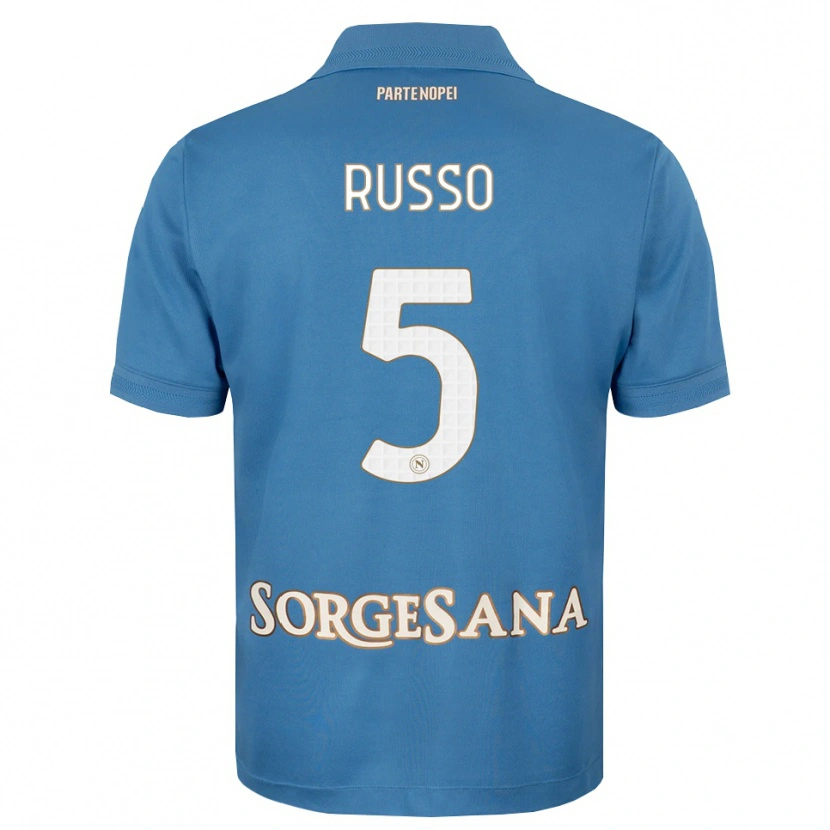 Danxen Women Lorenzo Russo #5 Haze Blue White Home Jersey 2026/27 T-Shirt