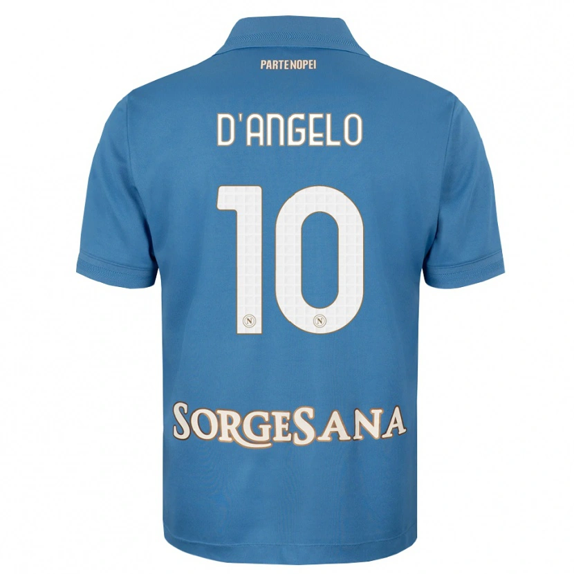 Danxen Women Davide D'angelo #10 Haze Blue White Home Jersey 2026/27 T-Shirt
