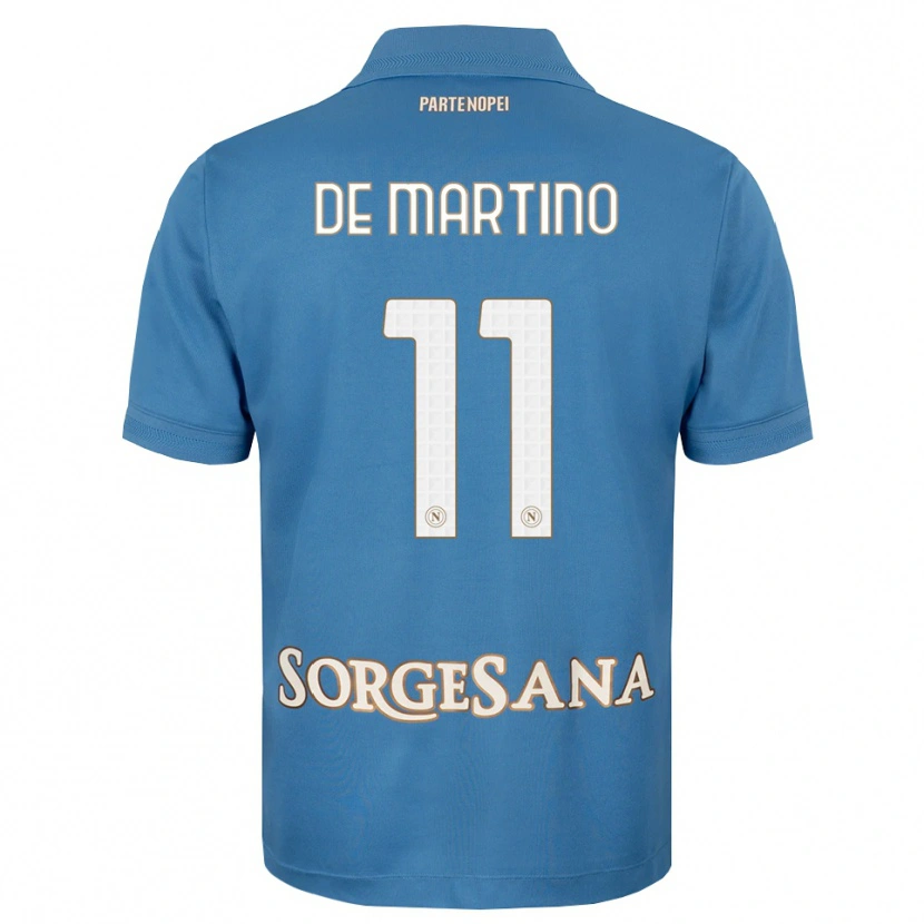 Danxen Women Giuseppe De Martino #11 Haze Blue White Home Jersey 2026/27 T-Shirt