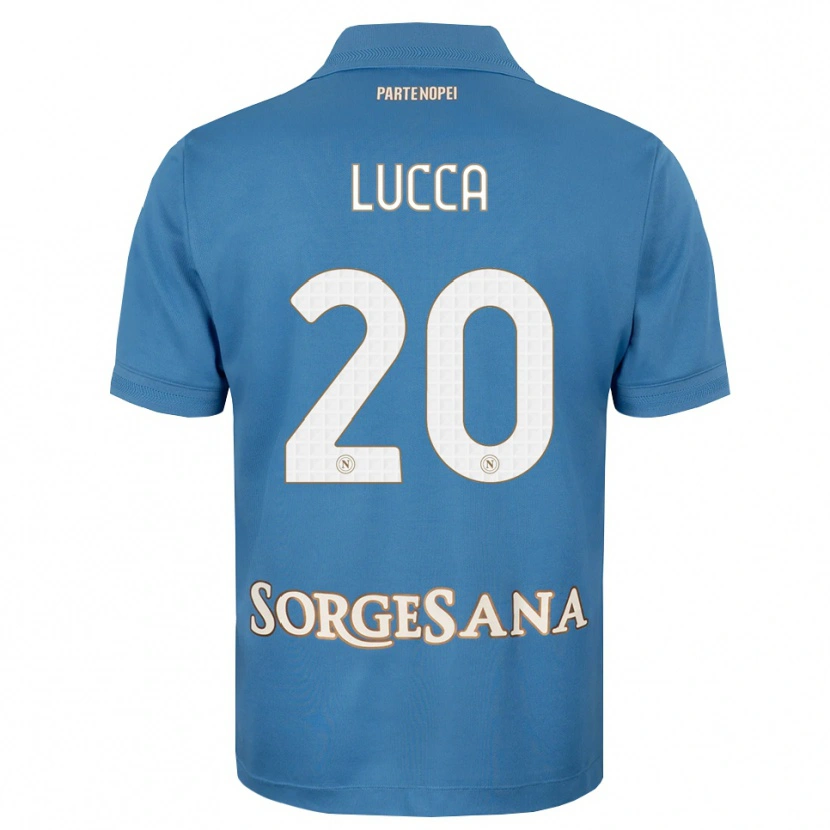 Danxen Women Lorenzo Lucca #20 Haze Blue White Home Jersey 2026/27 T-Shirt