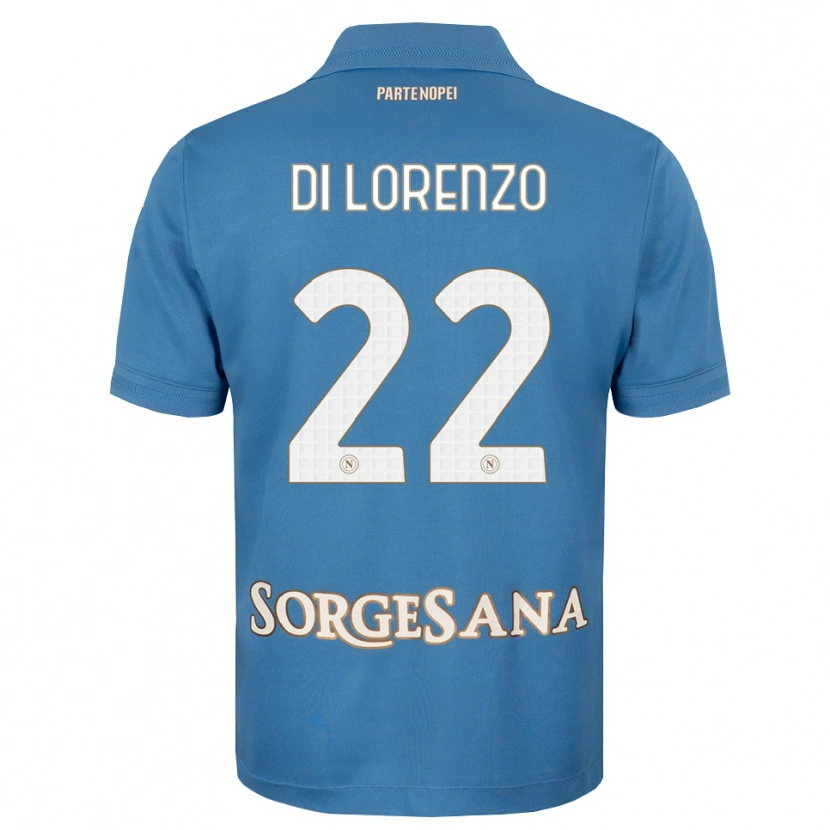 Danxen Women Giovanni Di Lorenzo #22 Haze Blue White Home Jersey 2026/27 T-Shirt