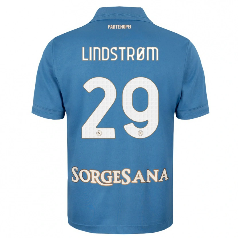 Danxen Women Jesper Lindstrøm #29 Haze Blue White Home Jersey 2026/27 T-Shirt