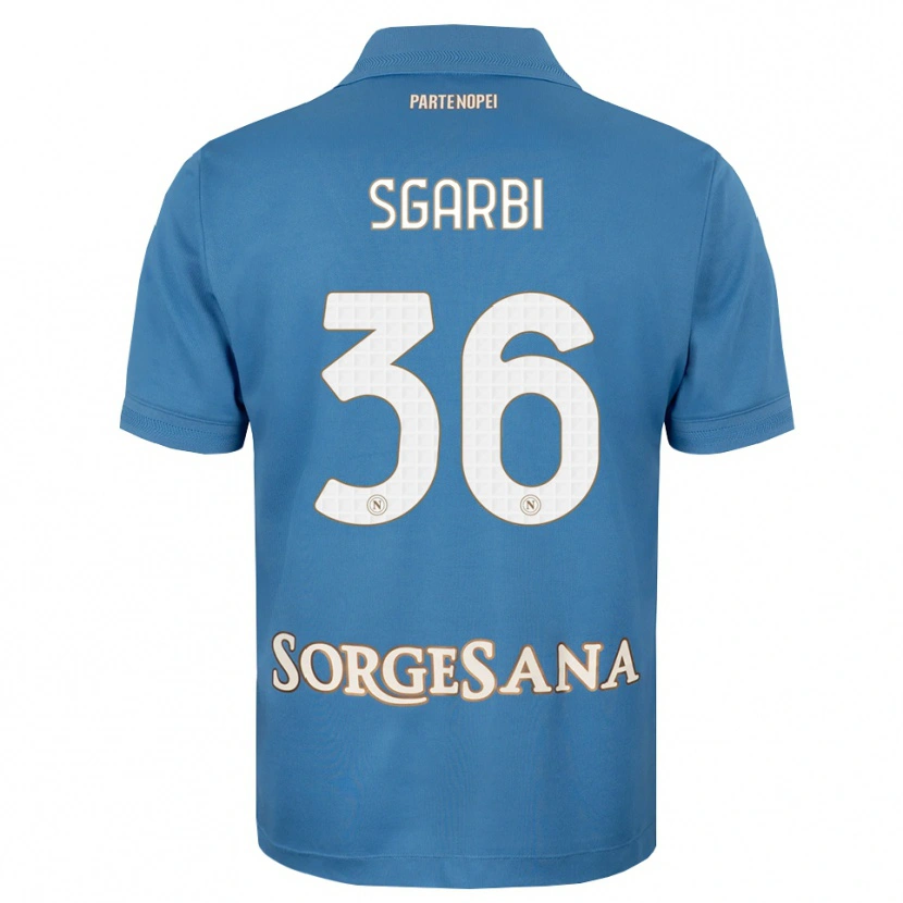 Danxen Women Lorenzo Sgarbi #36 Haze Blue White Home Jersey 2026/27 T-Shirt