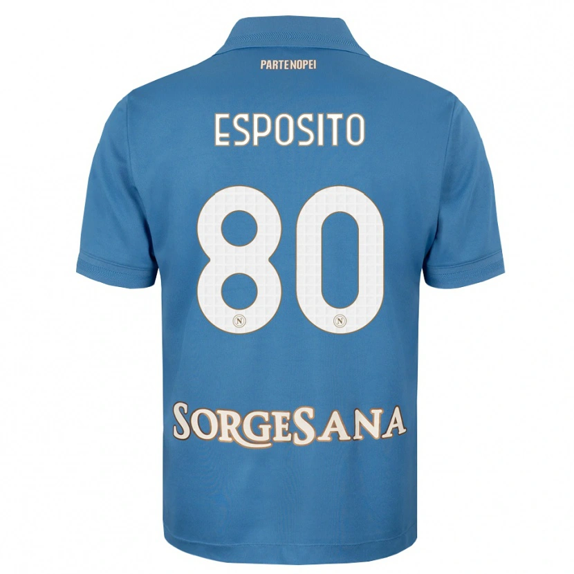 Danxen Women Luigi Esposito #80 Haze Blue White Home Jersey 2026/27 T-Shirt
