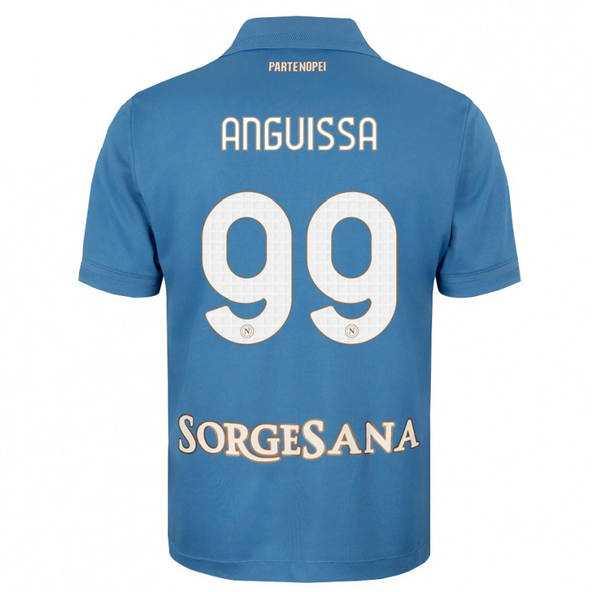 Danxen Women Frank Anguissa #99 Haze Blue White Home Jersey 2026/27 T-Shirt