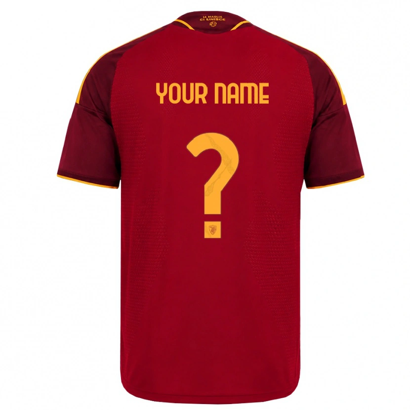Danxen Women Your Name #0 Red Golden Yellow Home Jersey 2026/27 T-Shirt