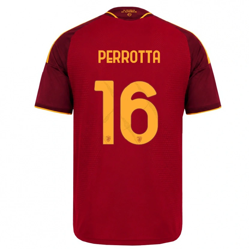 Danxen Women Mathias Perrotta #16 Red Golden Yellow Home Jersey 2026/27 T-Shirt