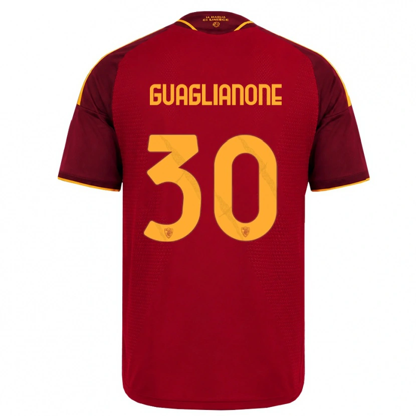 Danxen Women Mattia Guaglianone #30 Red Golden Yellow Home Jersey 2026/27 T-Shirt