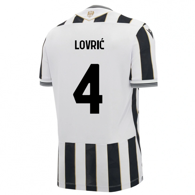 Danxen Women Sandi Lovrić #4 Black White Pink Home Jersey 2026/27 T-Shirt