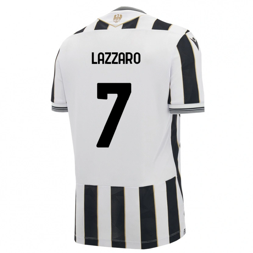 Danxen Women Davide Lazzaro #7 Black White Pink Home Jersey 2026/27 T-Shirt