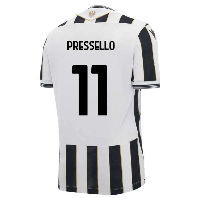 Danxen Women Matteo Pressello #11 Black White Pink Home Jersey 2026/27 T-Shirt