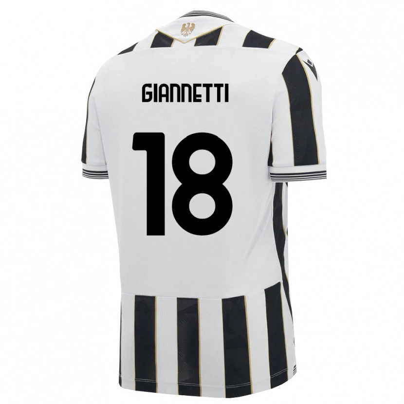 Danxen Women Lautaro Giannetti #18 Black White Pink Home Jersey 2026/27 T-Shirt