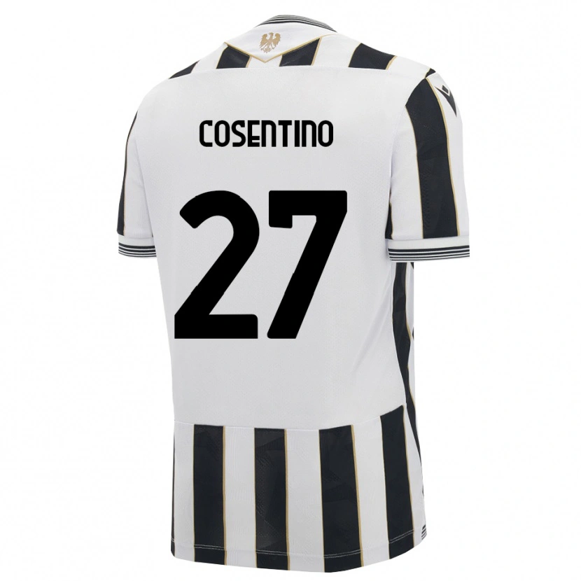 Danxen Women Sergio Cosentino #27 Black White Pink Home Jersey 2026/27 T-Shirt