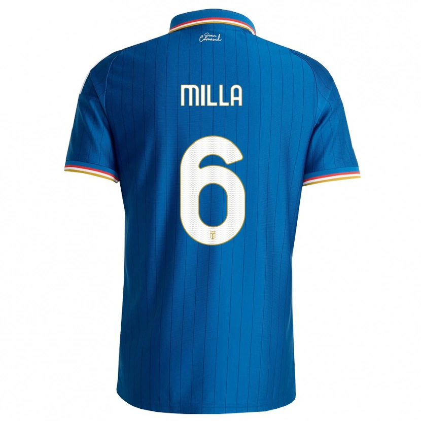 Danxen Women Luis Milla #6 Blue White Red Home Jersey 2026/27 T-Shirt