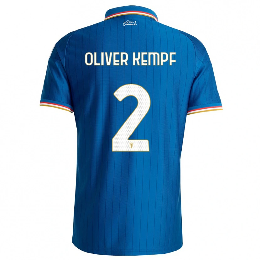 Danxen Women Marc Oliver Kempf #2 Blue White Red Home Jersey 2026/27 T-Shirt