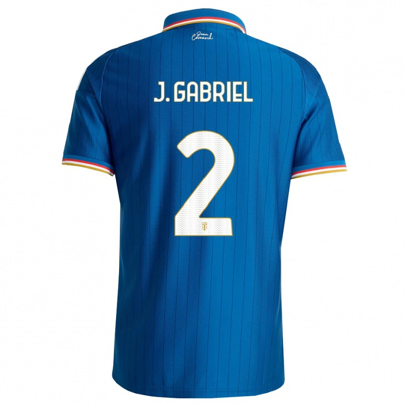 Danxen Women João Gabriel #2 Blue White Red Home Jersey 2026/27 T-Shirt