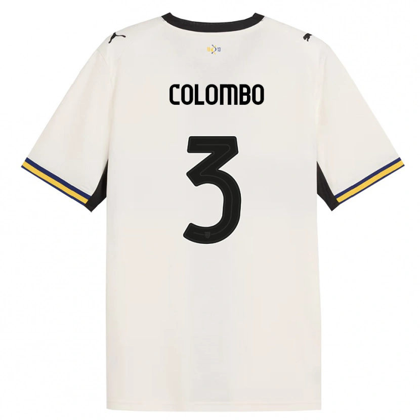 Danxen Women Daniel Colombo #3 Off-White Black Yellow Home Jersey 2026/27 T-Shirt