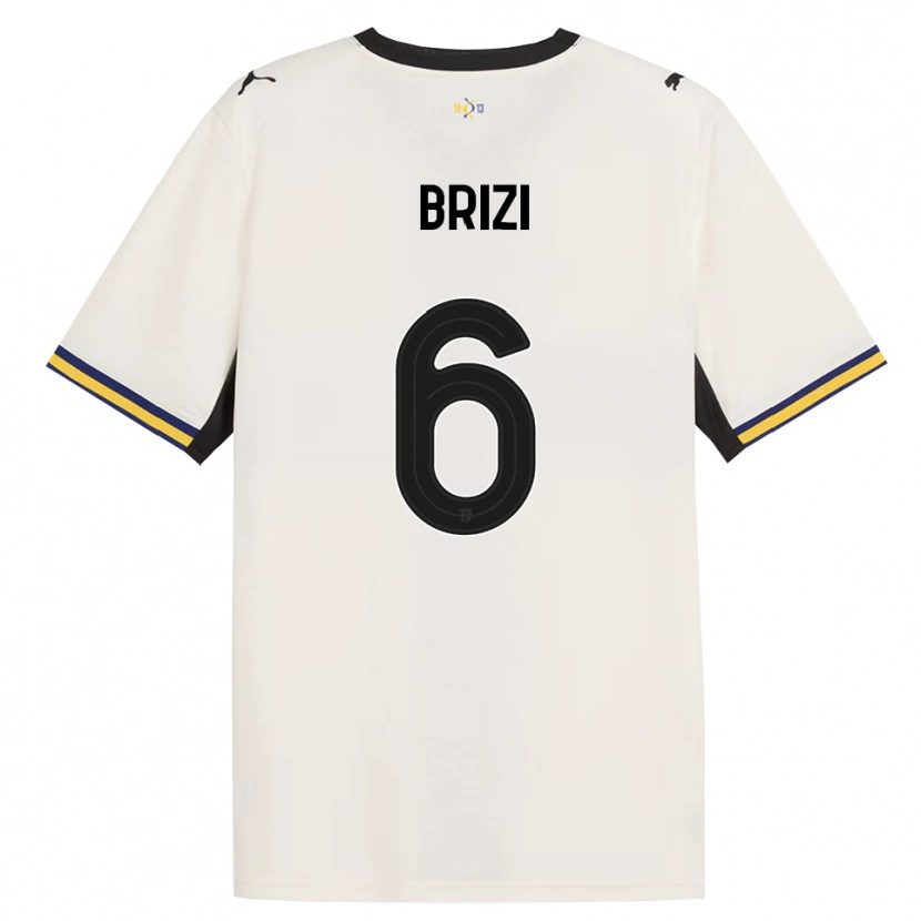 Danxen Women Andrea Brizi #6 Off-White Black Yellow Home Jersey 2026/27 T-Shirt