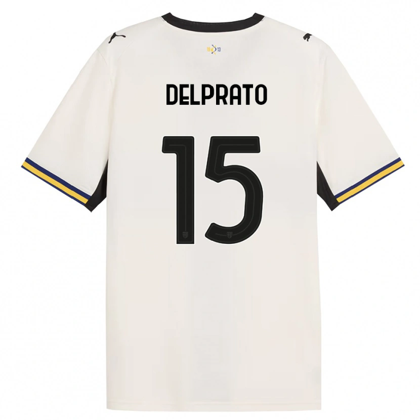 Danxen Women Enrico Delprato #15 Off-White Black Yellow Home Jersey 2026/27 T-Shirt