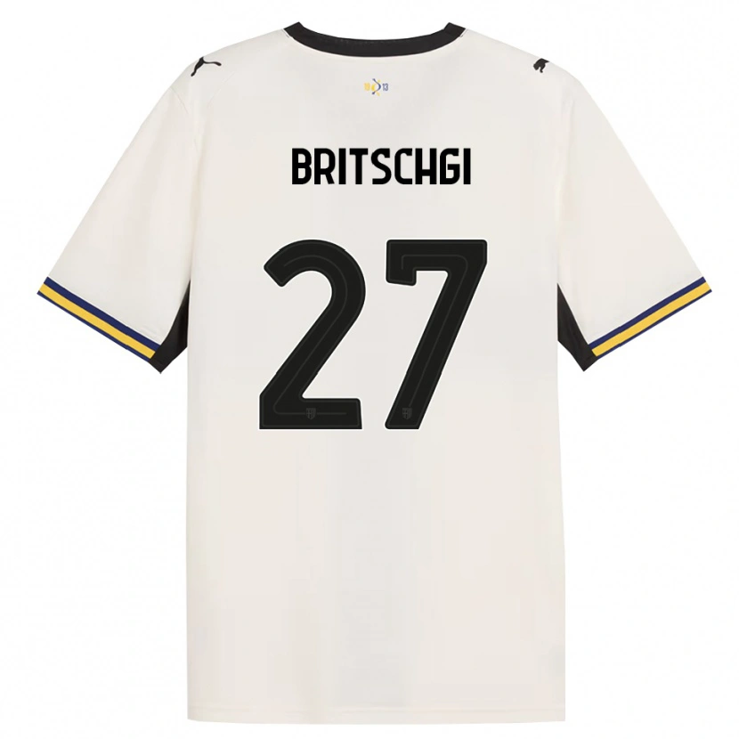 Danxen Women Sascha Britschgi #27 Off-White Black Yellow Home Jersey 2026/27 T-Shirt