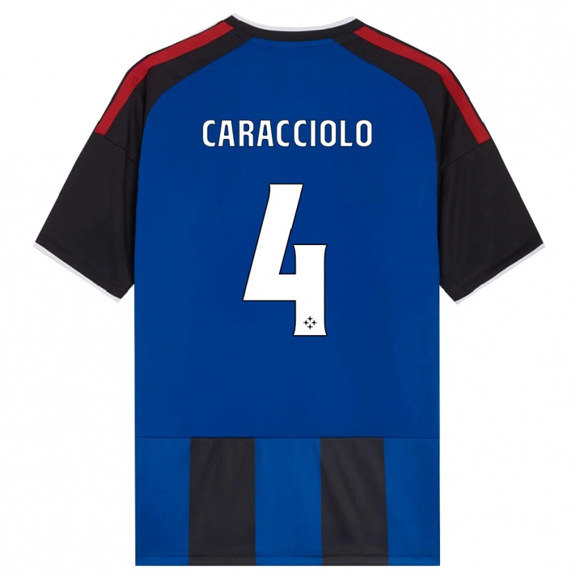 Danxen Women Antonio Caracciolo #4 Black Red White Blue Home Jersey 2026/27 T-Shirt