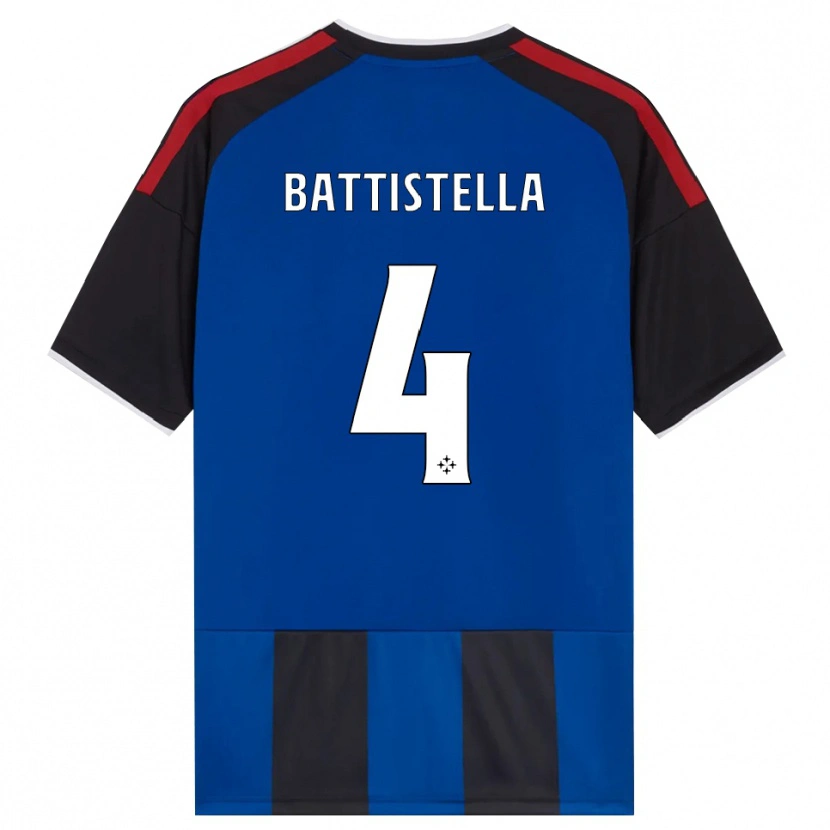 Danxen Women Daniel Battistella #4 Black Red White Blue Home Jersey 2026/27 T-Shirt