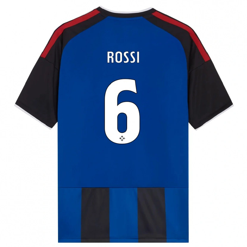 Danxen Women Francesco Rossi #6 Black Red White Blue Home Jersey 2026/27 T-Shirt